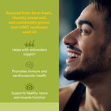 Gélules Natural Factors vitamine E tournesol - complément possible pour soutenir le bien-être général.