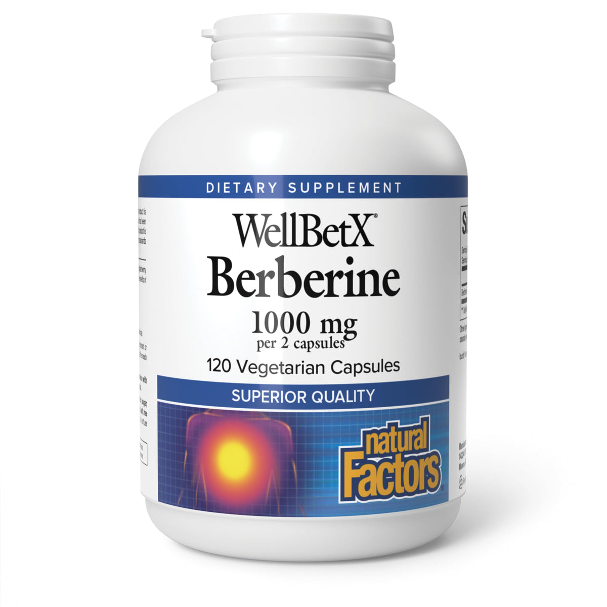 Natural Factors WellBetX Berberine – bouteille prête à soutenir le métabolisme