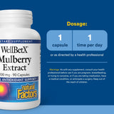 Étiquette WellBetX Extrait de Mûrier – informations claires et lisibles