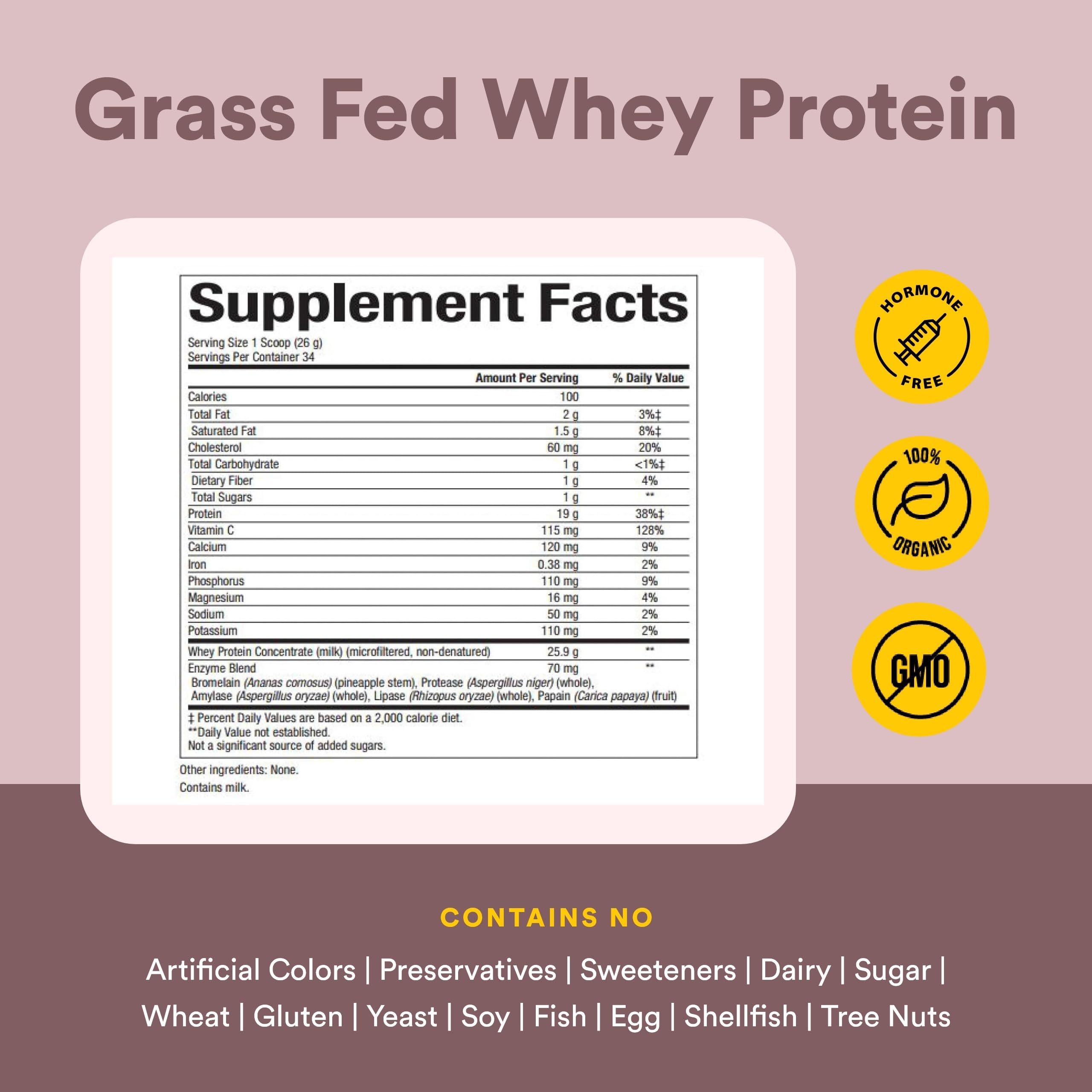 Doseur Natural Factors Whey Factors prêt à mesurer une portion