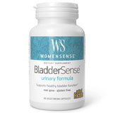 Bouteille Natural Factors Womensense BladderSense prête à l emploi, capsules faciles à avaler.
