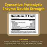 Boîte Zymactive montrant sans gluten et sans OGM, qualité naturelle.