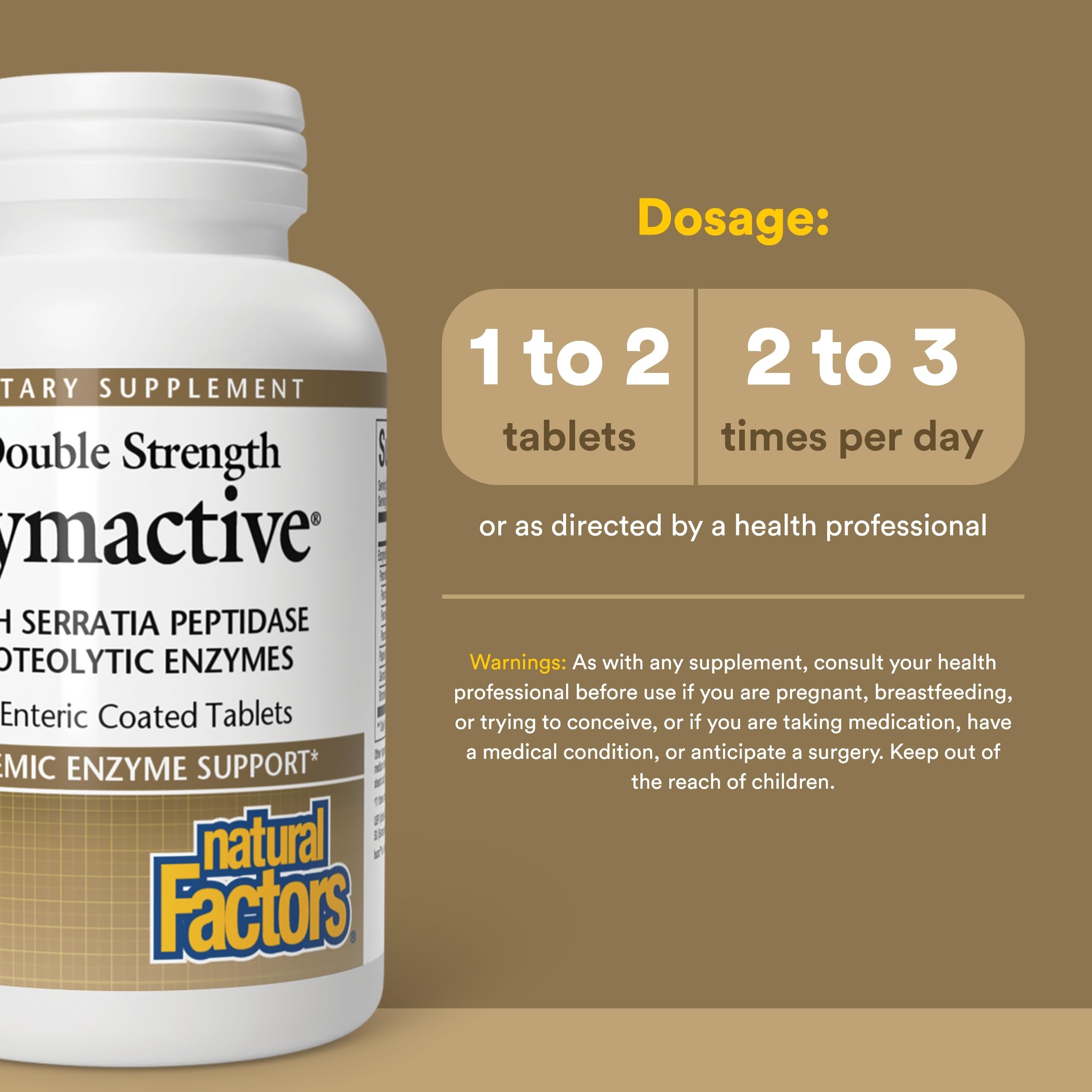 Étiquette Zymactive indiquant sans gluten et sans OGM pour votre choix.