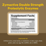 Gros plan sur la tablette Natural Factors Zymactive avec revetement entérique