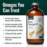 Natural Force Pure Omega-3: Goutte sur cuillère pour une intégration facile.