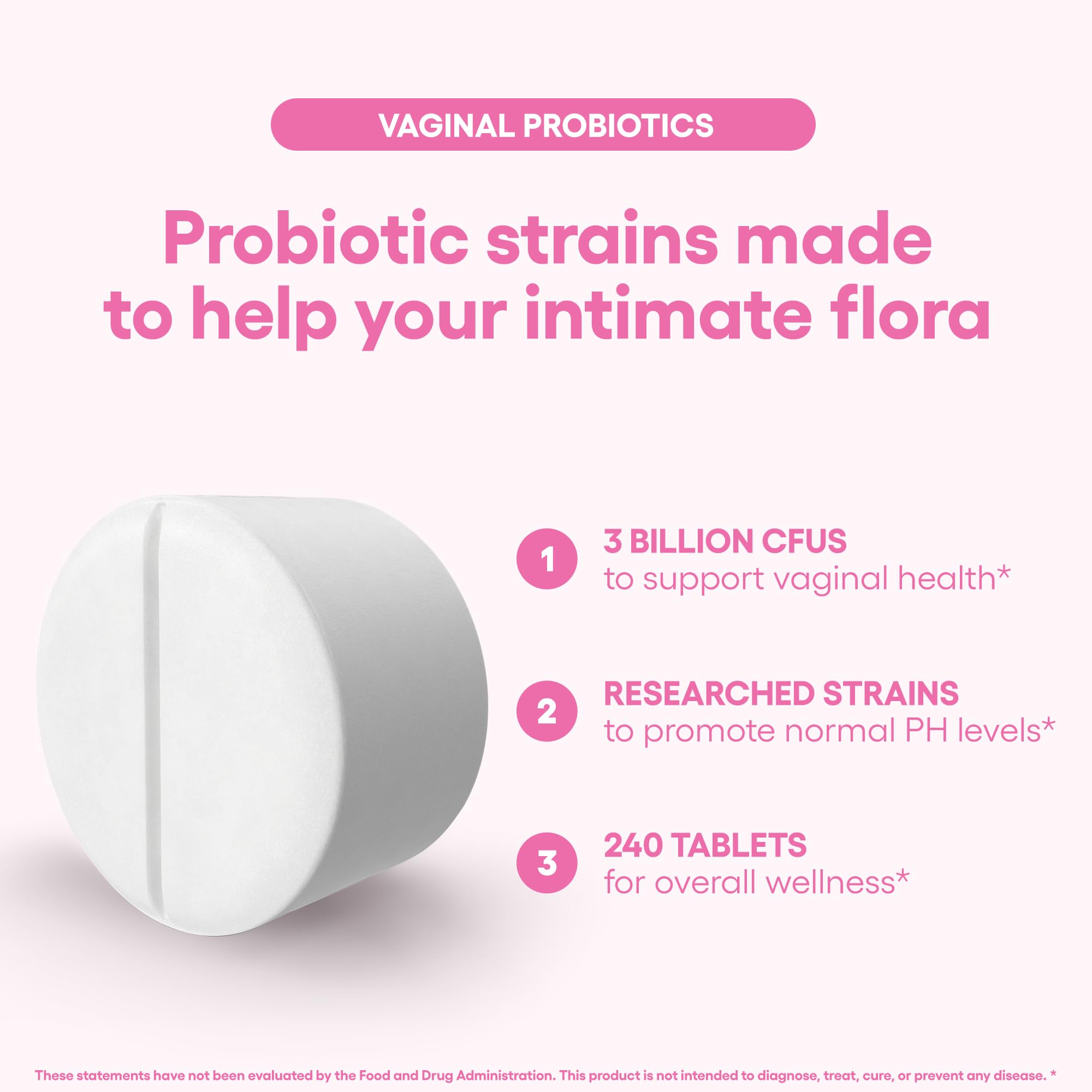 Natural Foundation Supplements comprimés vaginaux sur plateau: intégration simple dans la routine.