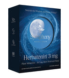 Herbatonin Natural Health International, bouteille de capsules véganes prête au sommeil.