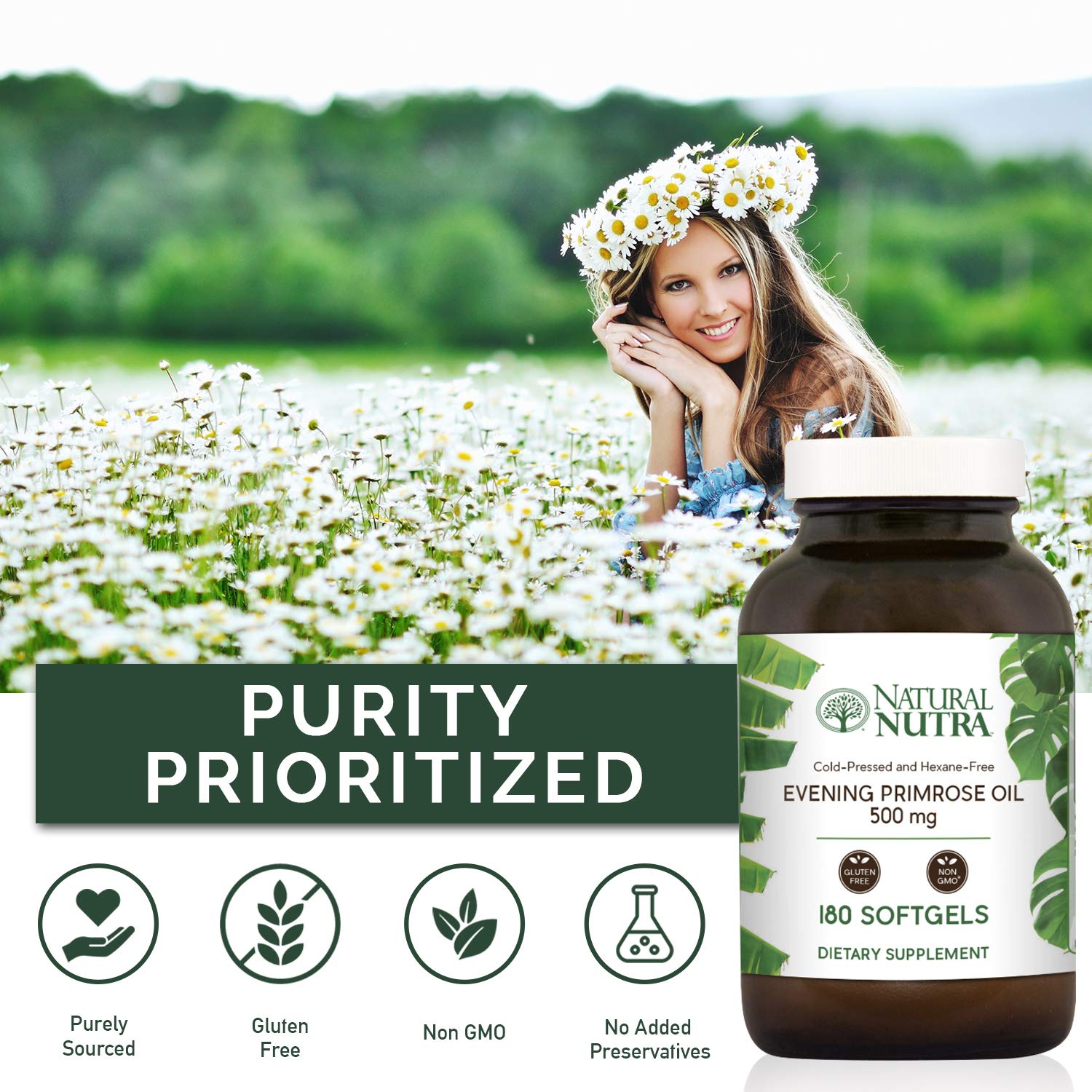 Natural Nutra Etiquette claire et ingredients sur l'emballage