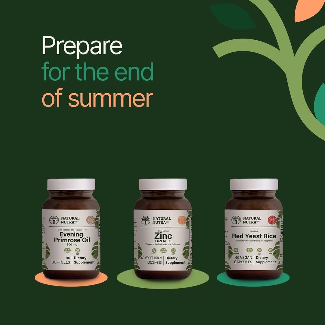 Scène cuisine avec Natural Nutra Extrait de levure rouge, emballage recyclable.