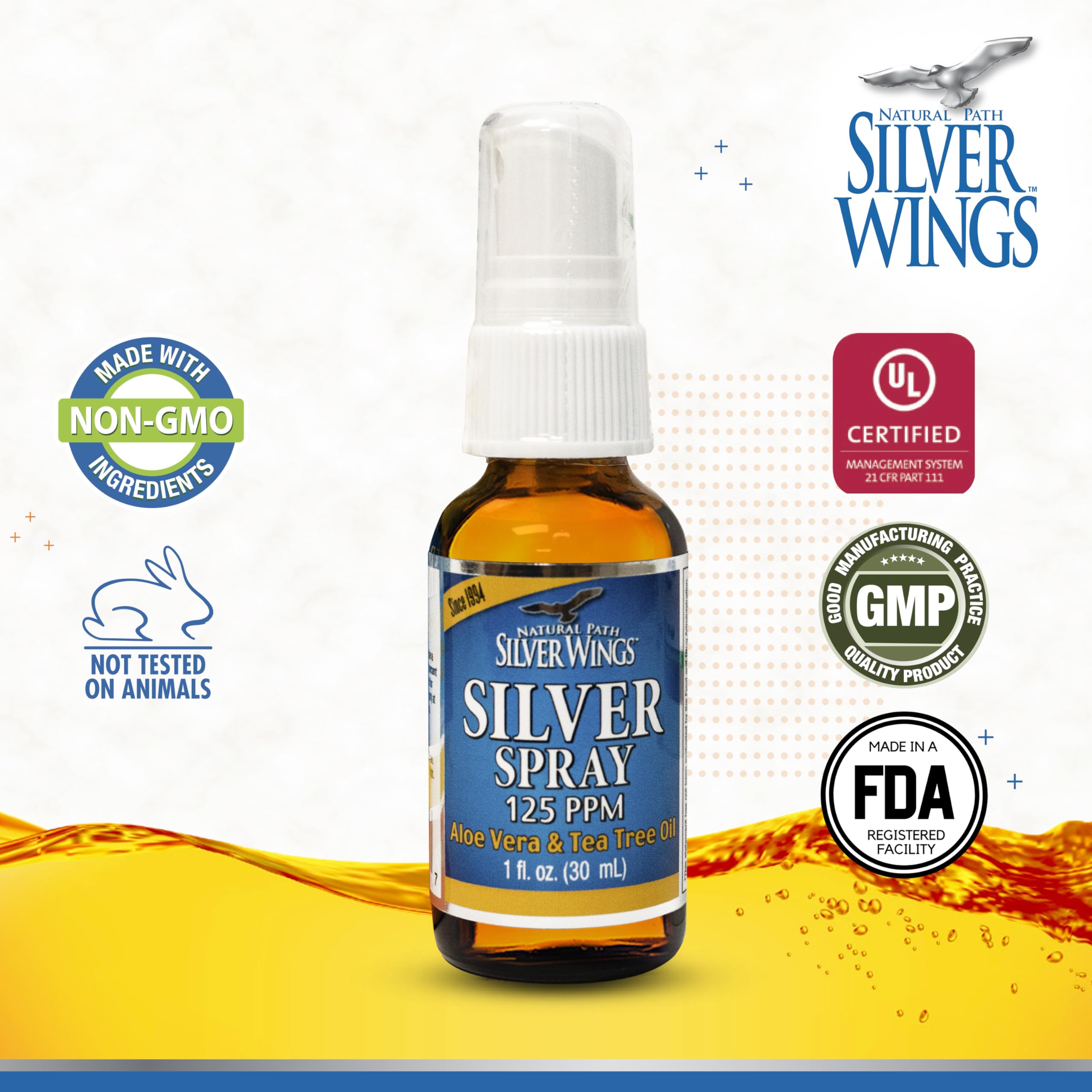 Natural Path Silver Wings absorption rapide, texture non gras sur la peau.