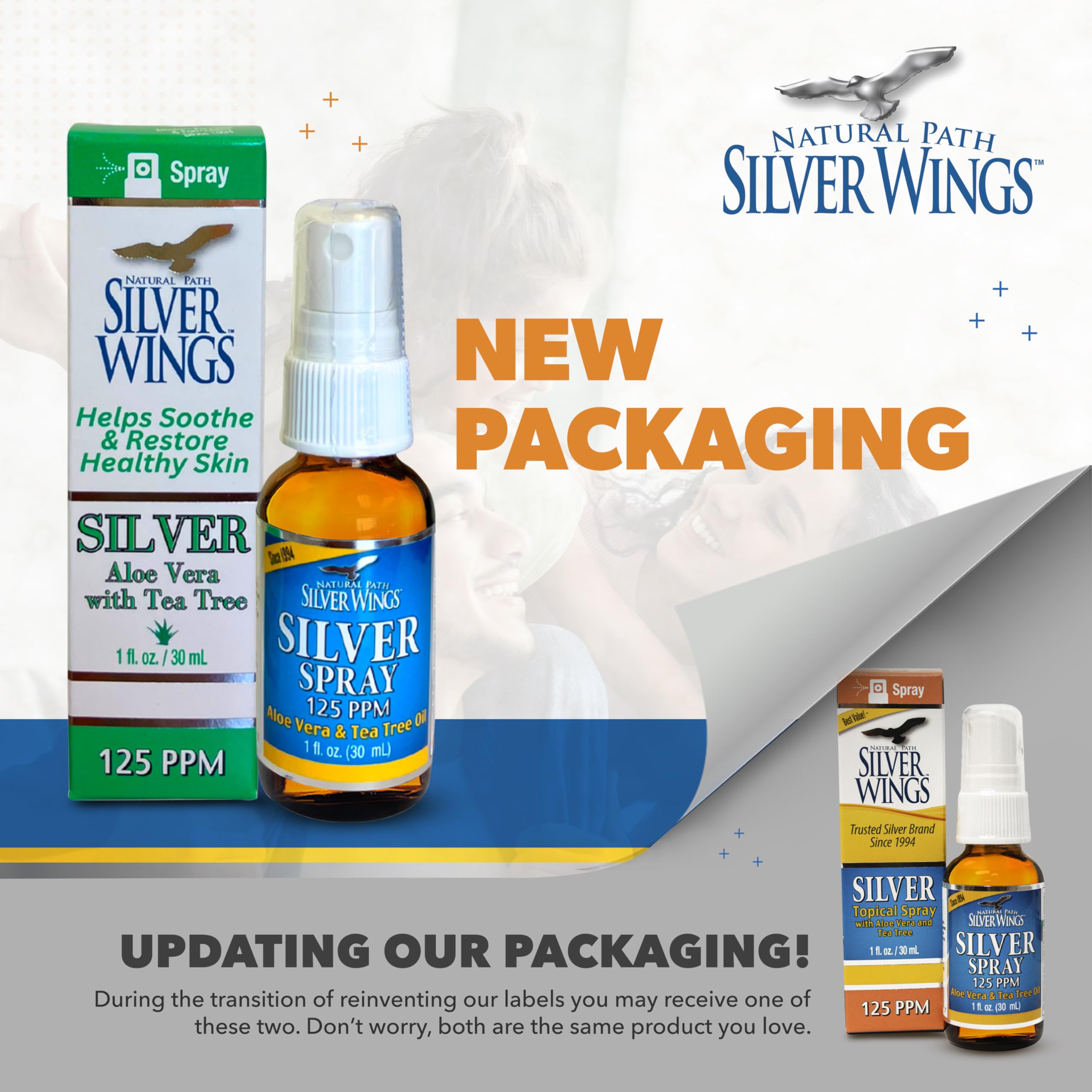 Natural Path Silver Wings spray avec aloe vera et arbre a the apaisant.