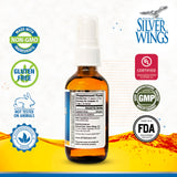 Natural Path Silver Wings argent colloïdal – flacon verre ambré protégeant stabilité et pureté