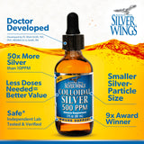 Natural Path Silver Wings argent colloïdal – laboratoire indépendant vérifiant pureté et stabilité