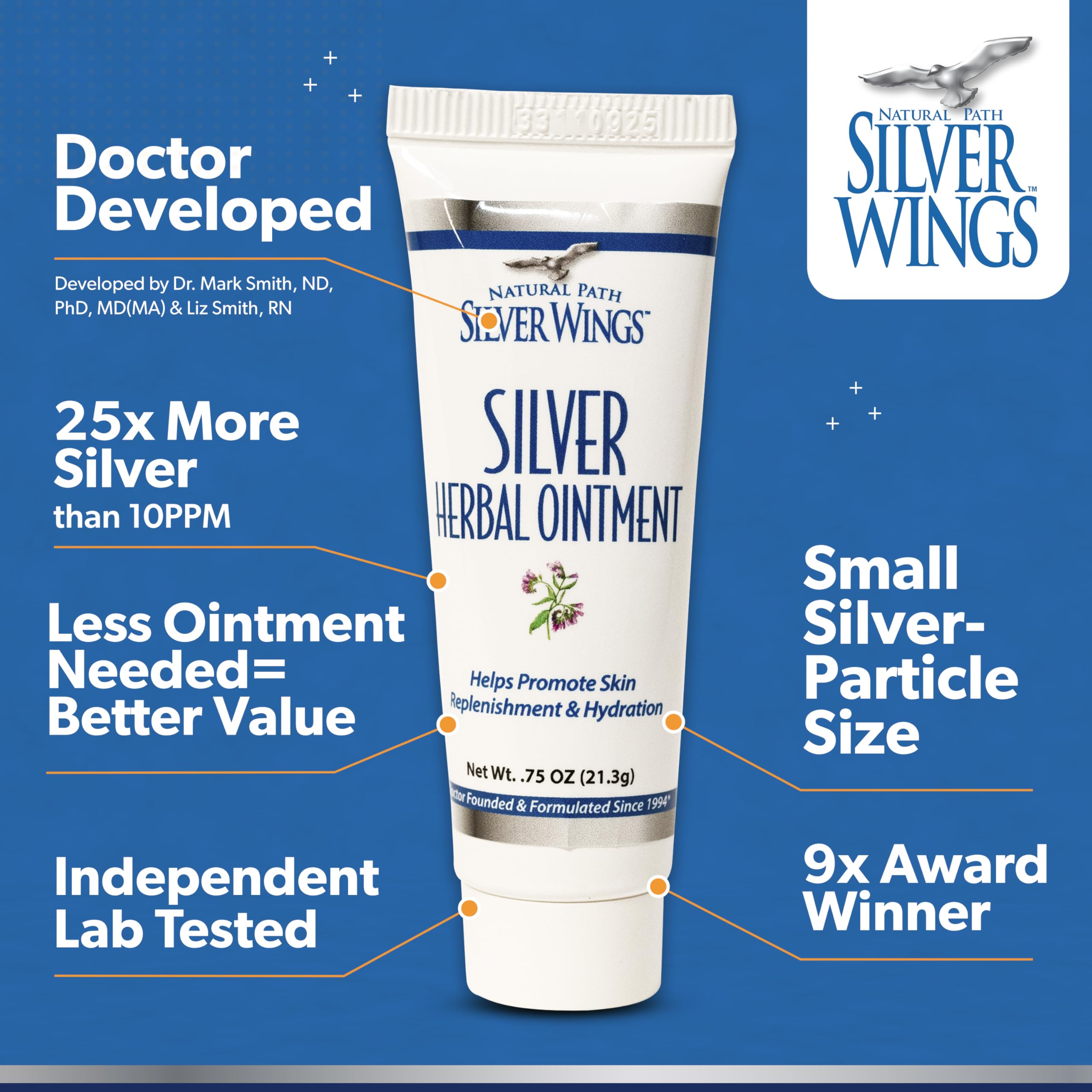 Natural Path Silver Wings ingrédients naturels dont olive et sésame pour la peau.