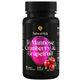 Natural Pick D-Mannose: capsules Cranberry et Pamplemousse pour le soutien urinaire quotidien.