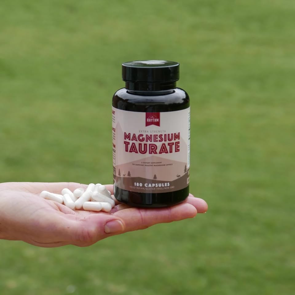Natural Rhythm Magnésium Taurate: capsules végétariennes, légère et douce pour le quotidien.
