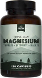 Natural Rhythm Triple Calm Magnesium – bouteille ouverte, routine quotidienne relaxante.