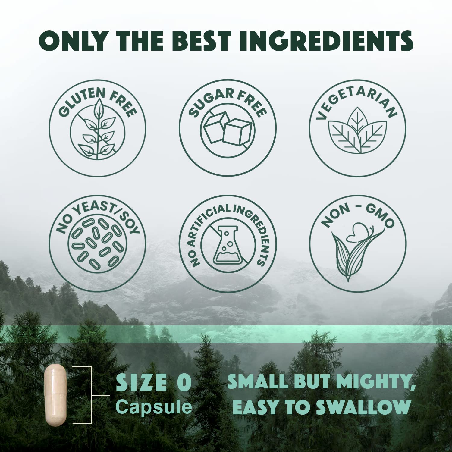Natural Rhythm Triple Calm Magnesium – dose quotidienne, gélules faciles à avaler.