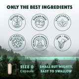 Natural Rhythm Triple Calm Magnesium – dose quotidienne, gélules faciles à avaler.