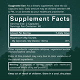 Natural Rhythm Triple Calm Magnesium – étiquette claire et dosage quotidien pratique.