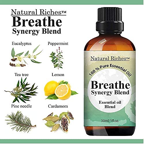 Natural Riches Breathe : huiles menthe, eucalyptus et citron apportant une fraîcheur revitalisante.
