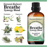 Natural Riches Breathe : huiles menthe, eucalyptus et citron apportant une fraîcheur revitalisante.