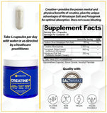 Capsules NATURAL STACKS Creatine Monohydrate, prise pratique au quotidien.