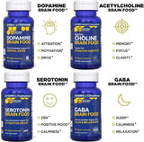 Capsules NATURAL STACKS Dopamine alignées, disposition facilitant l’utilisation quotidienne.