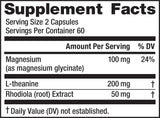 Capsules Natural Vitality Calm en gros plan, facilité d'ingestion pour un quotidien plus serein.