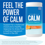 Natural Vitality CALM – dose-cuillère facilitant le dosage quotidien.