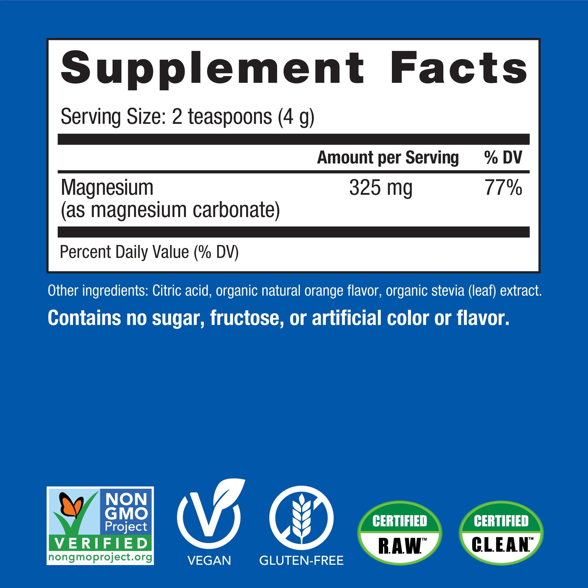Natural Vitality CALM – mélange dans l'eau avec légère effervescence.