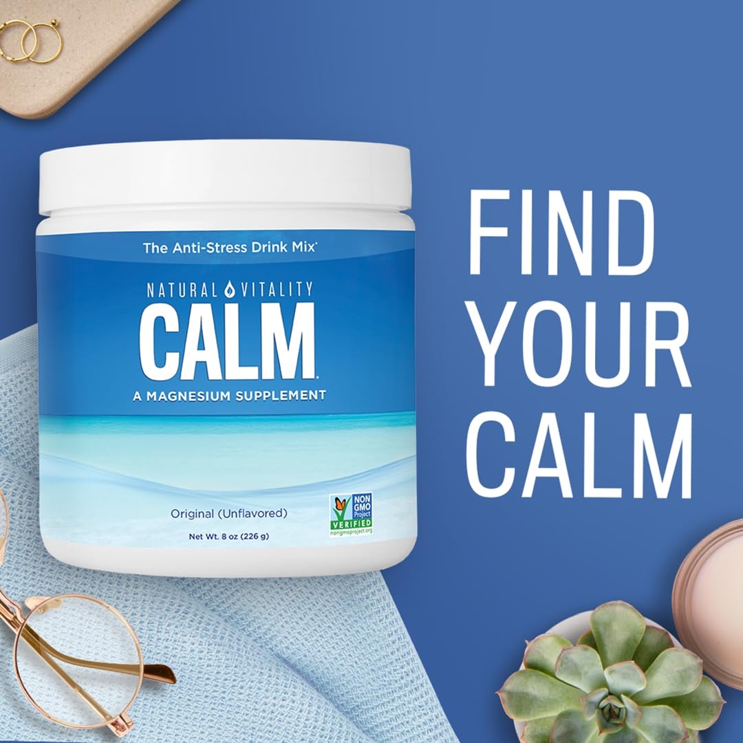 Natural Vitality CALM – icône sans OGM indiquant une composition sans OGM.