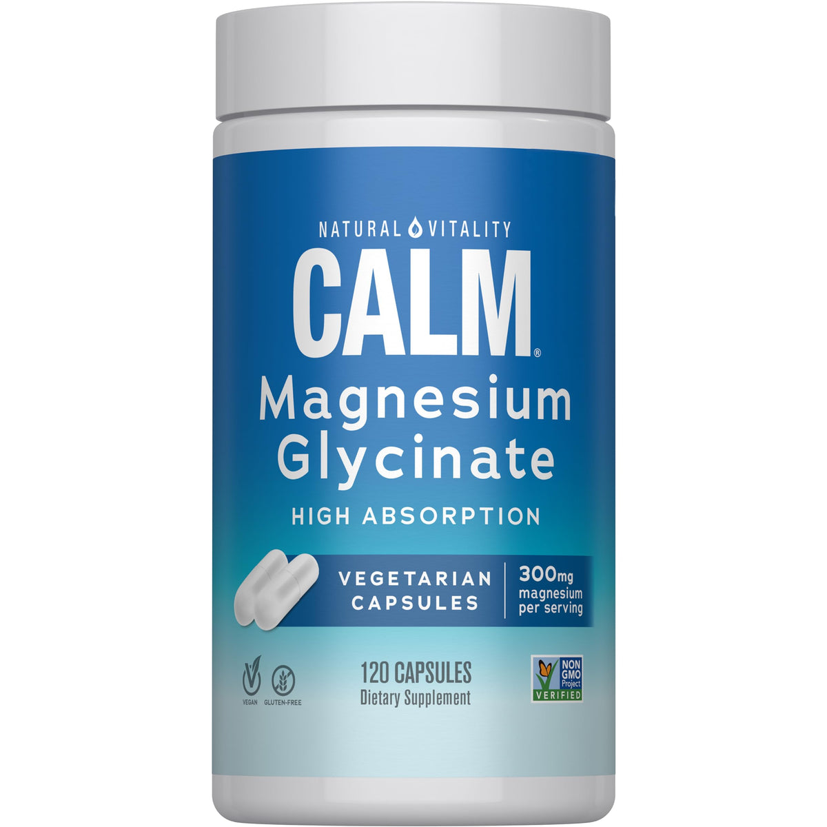 Natural Vitality Calm Magnésium – bouteille prête pour la routine détente