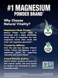 Natural Vitality CALM Sommeil poudre: cuillère prête à mélanger pour une routine du soir.