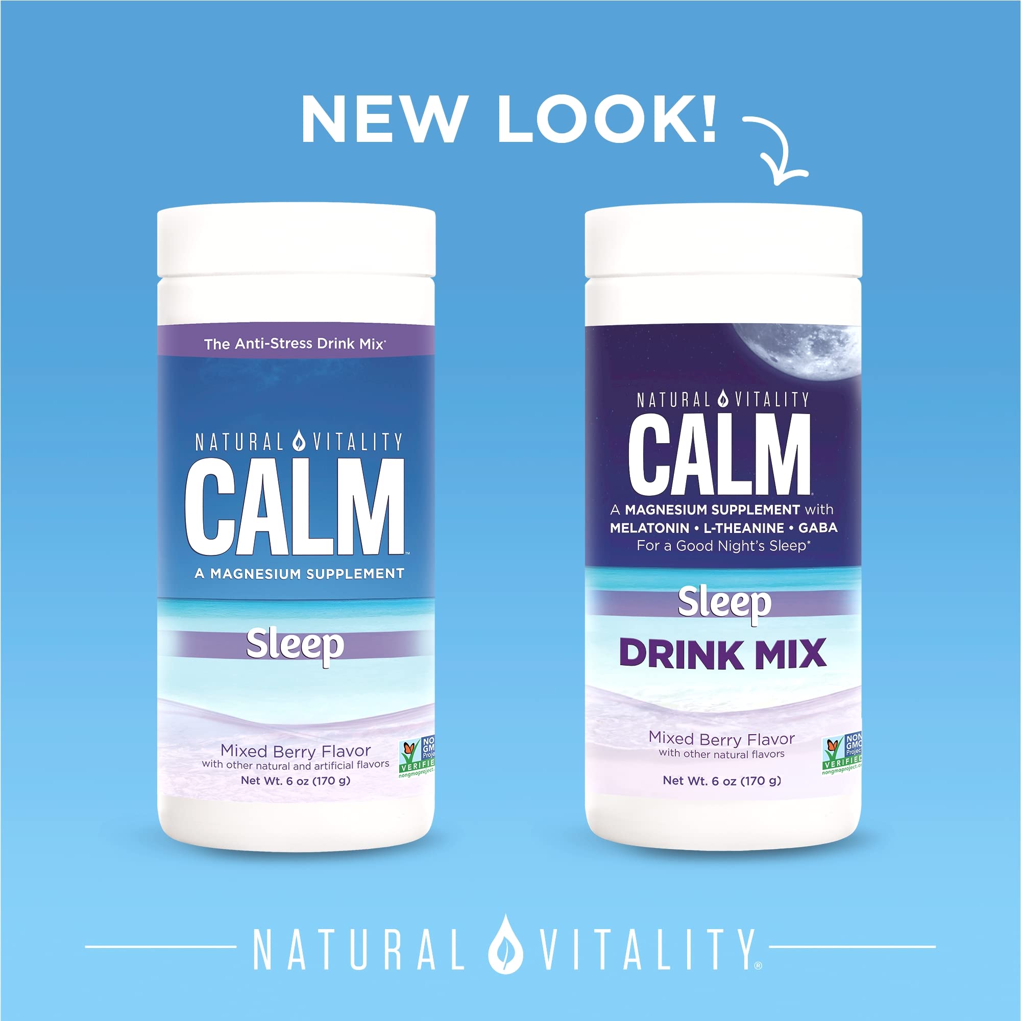 Natural Vitality Emballage Format 170 g – pratique et prêt à boire.