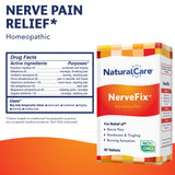 NaturalCare NerveFix comprimés posés sur table, prise quotidienne facilitée.