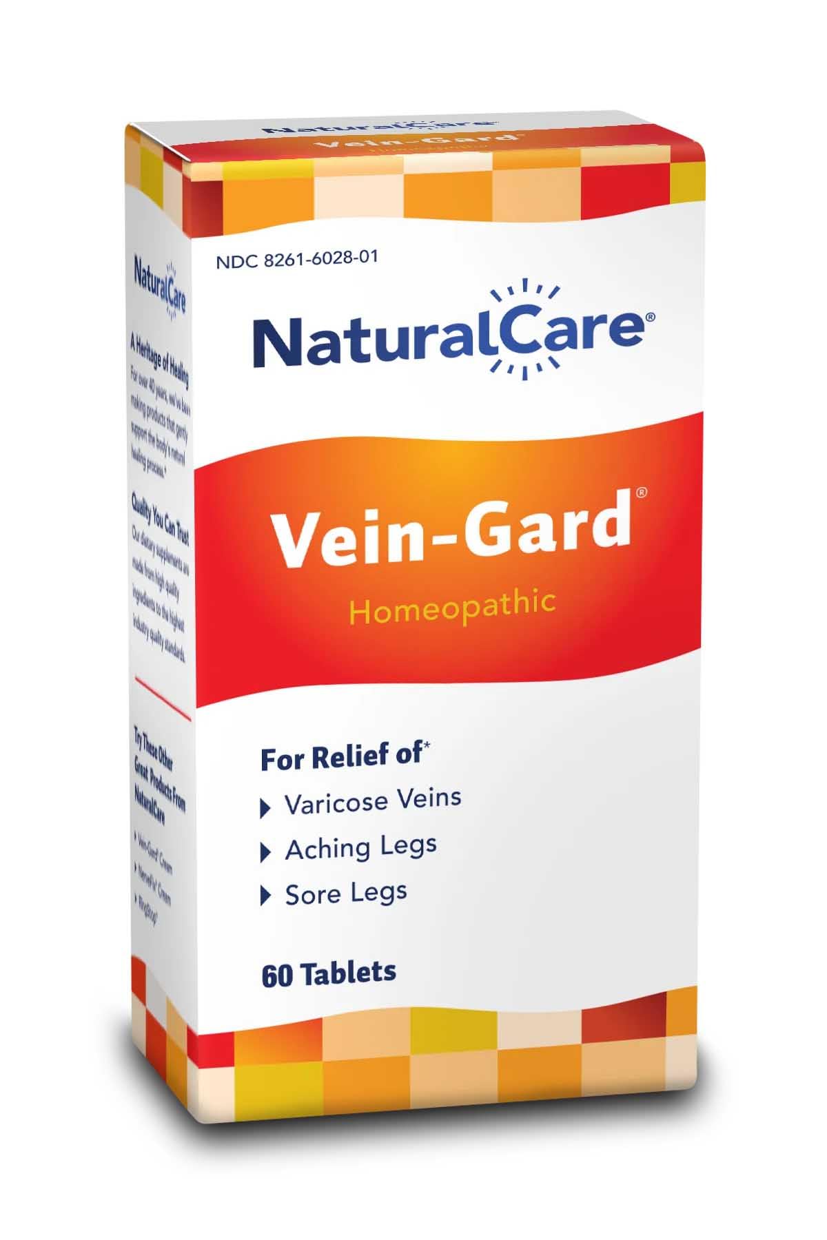 NaturalCare Vein-Gard étiquette recto affichant les informations clés
