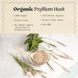 NaturaleBio psyllium husk etiquette-organique-usda : étiquette biologique et certification
