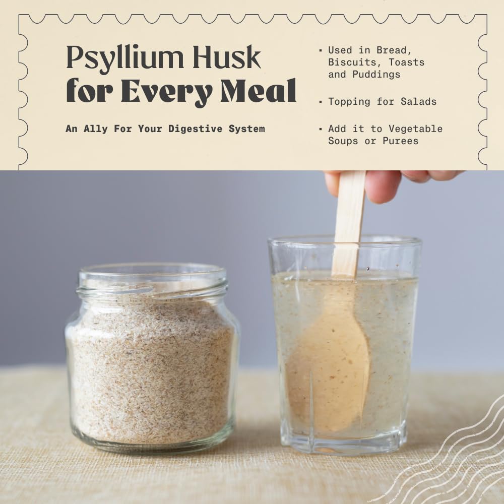 NaturaleBio psyllium husk mesure-cuillère : dose précise pour vos préparations