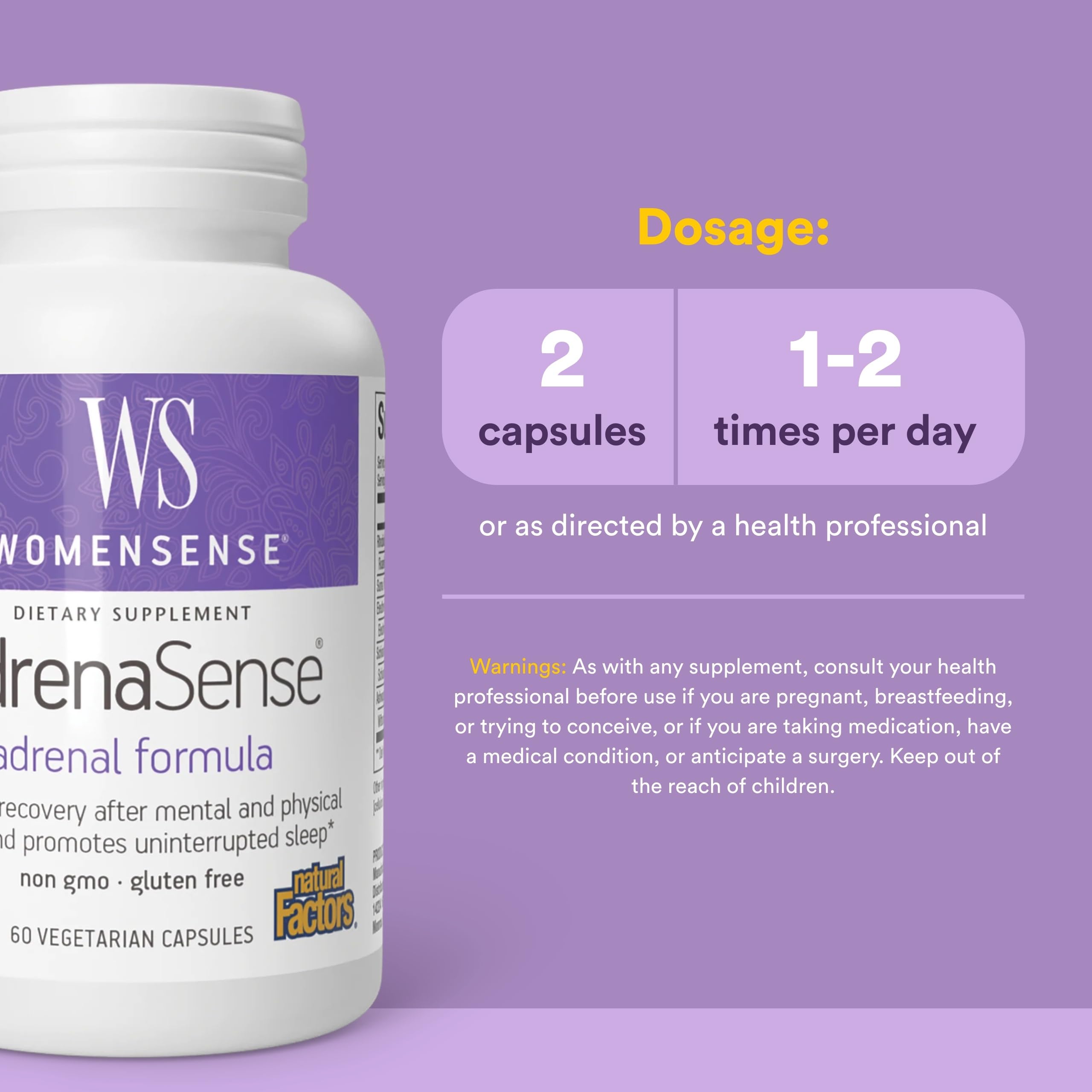 AdrenaSense – capsules quotidiennes prêtes à être consommées et faciles à prendre