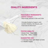 Naturalis Collagen Peptides Poudre: mélange facile dans l'eau pour une boisson neutre.