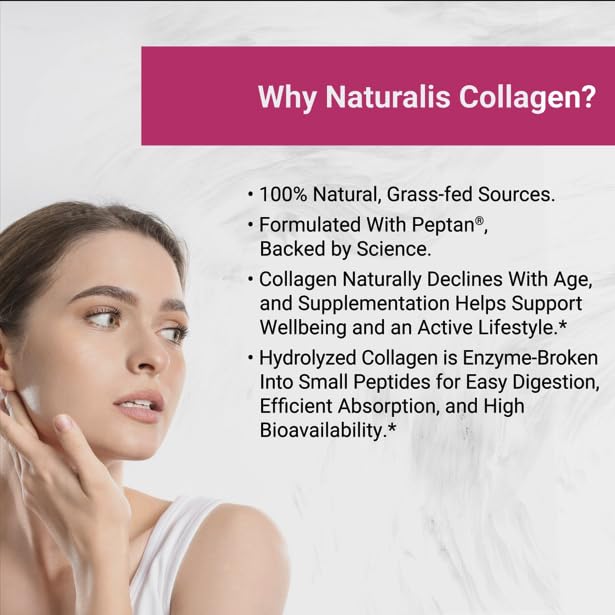 Naturalis Collagen Peptides Poudre d'origine pâturage herbe, fidèle à la source.