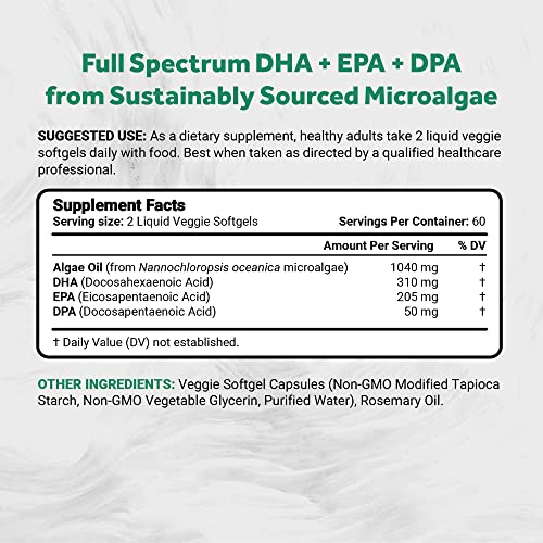 Naturalis Omega3 algue – etiquette certifiée vegan society sur l'emballage