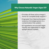 Naturalis Omega3 algue – certification californienne visible