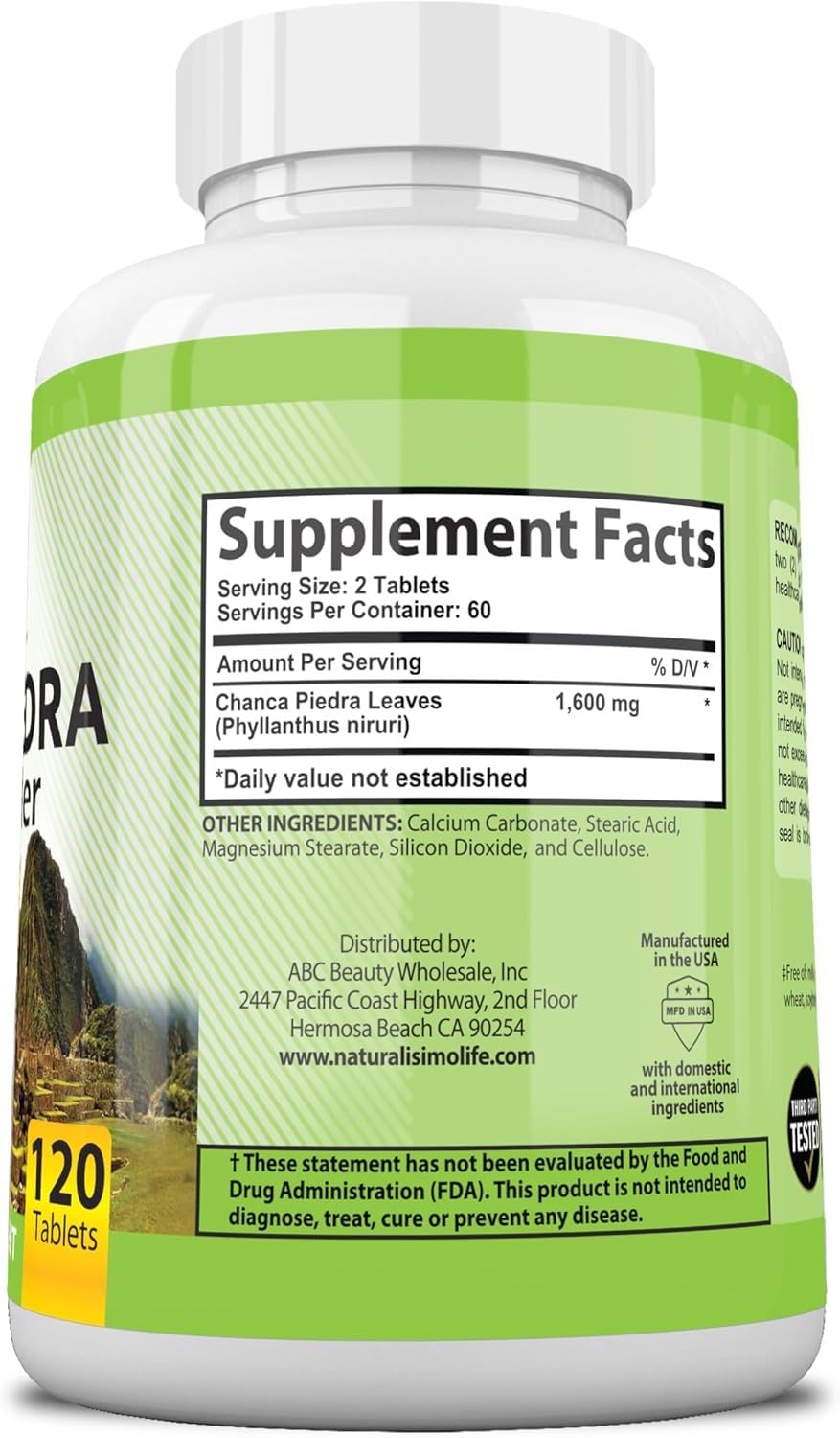 NaturalisimoLife Chanca Piedra – utilisation quotidienne suggérée pour un soutien naturel du quotidien.