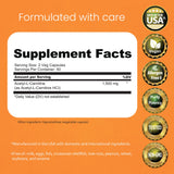 Capsules véganes NaturaLife Labs, faciles à prendre, parfaites pour les journées actives.