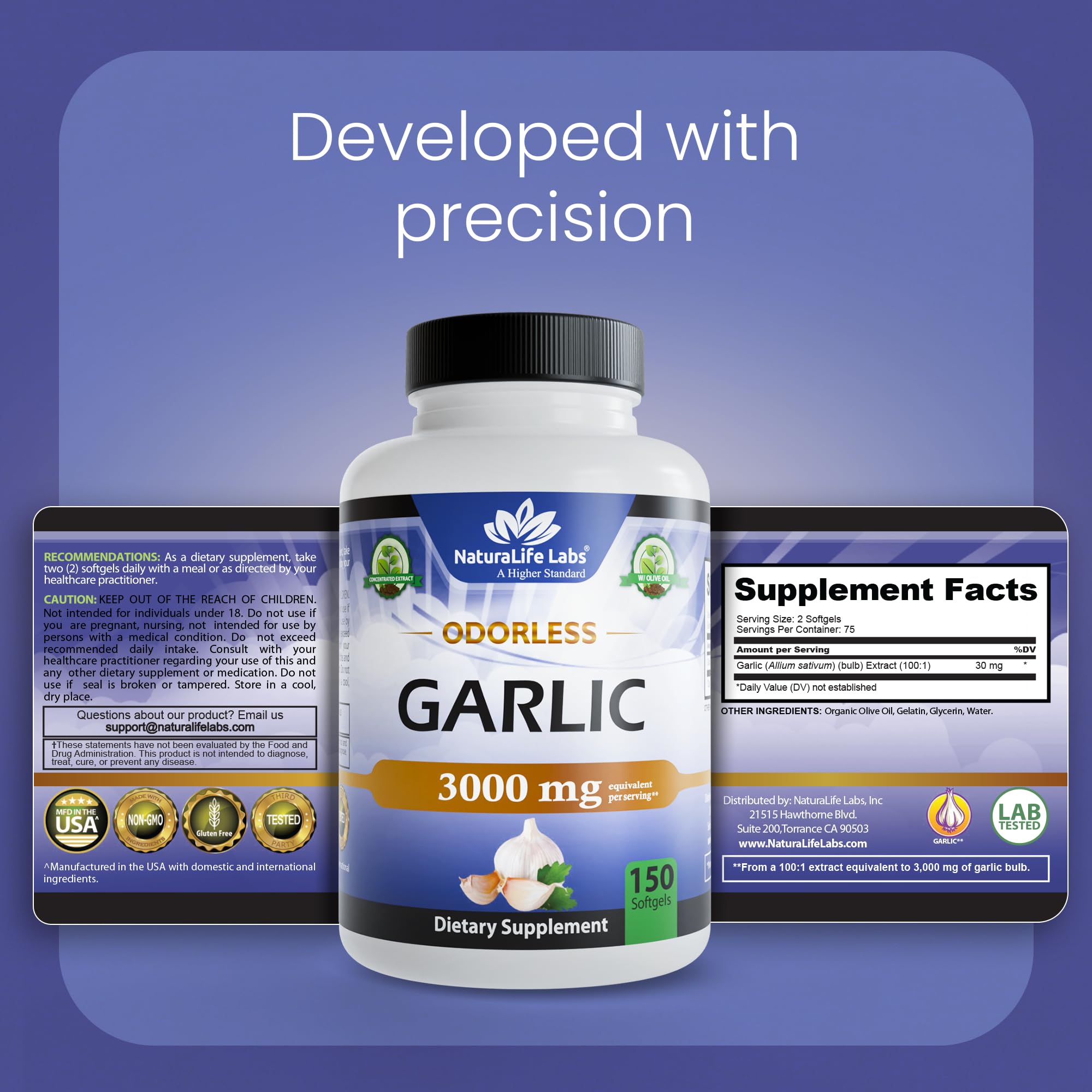 Capsules au goût neutre, usage quotidien avec NaturaLife Labs.