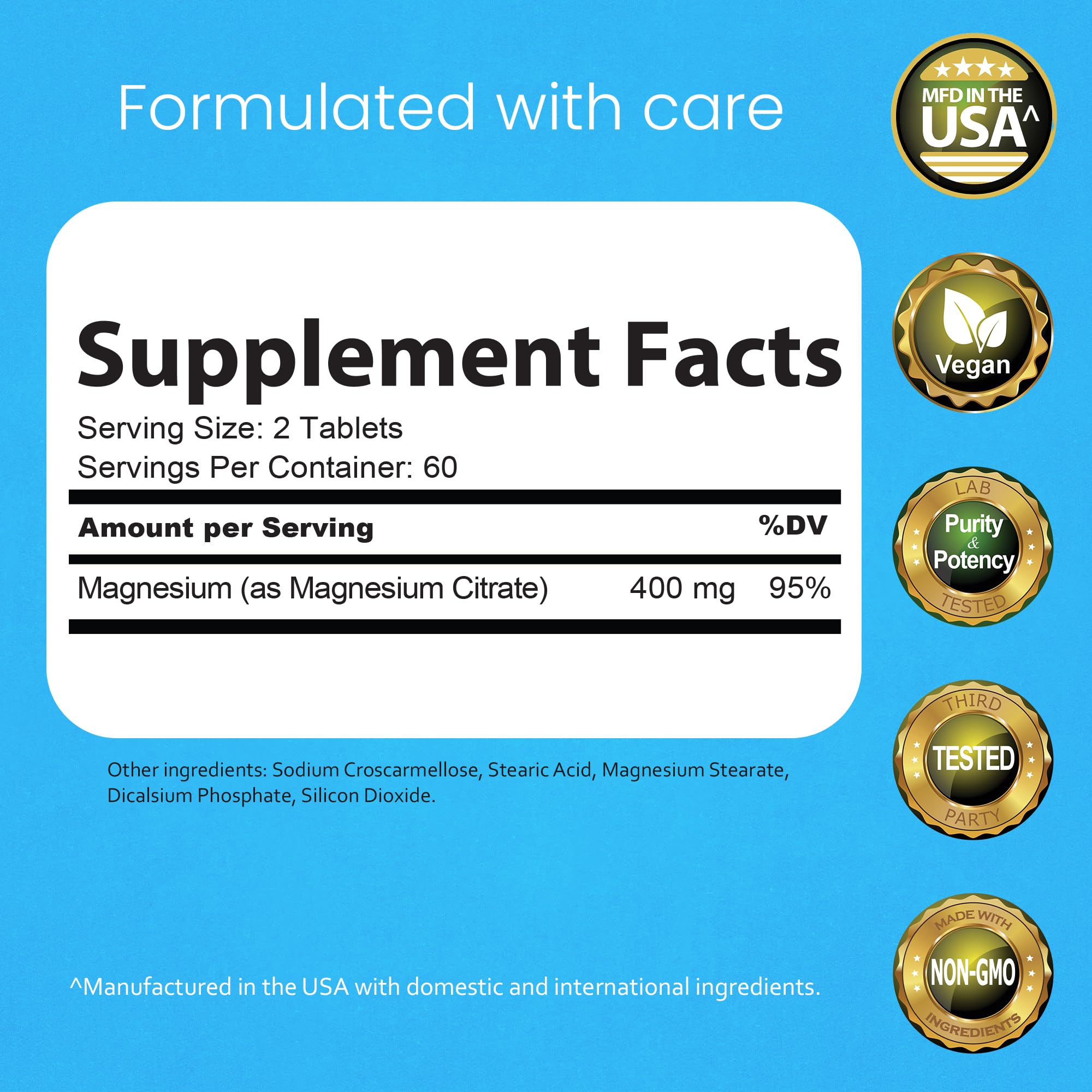 NaturaLife Labs Magnésium Citrate comprimés 120 – dose pratique pour quotidien.