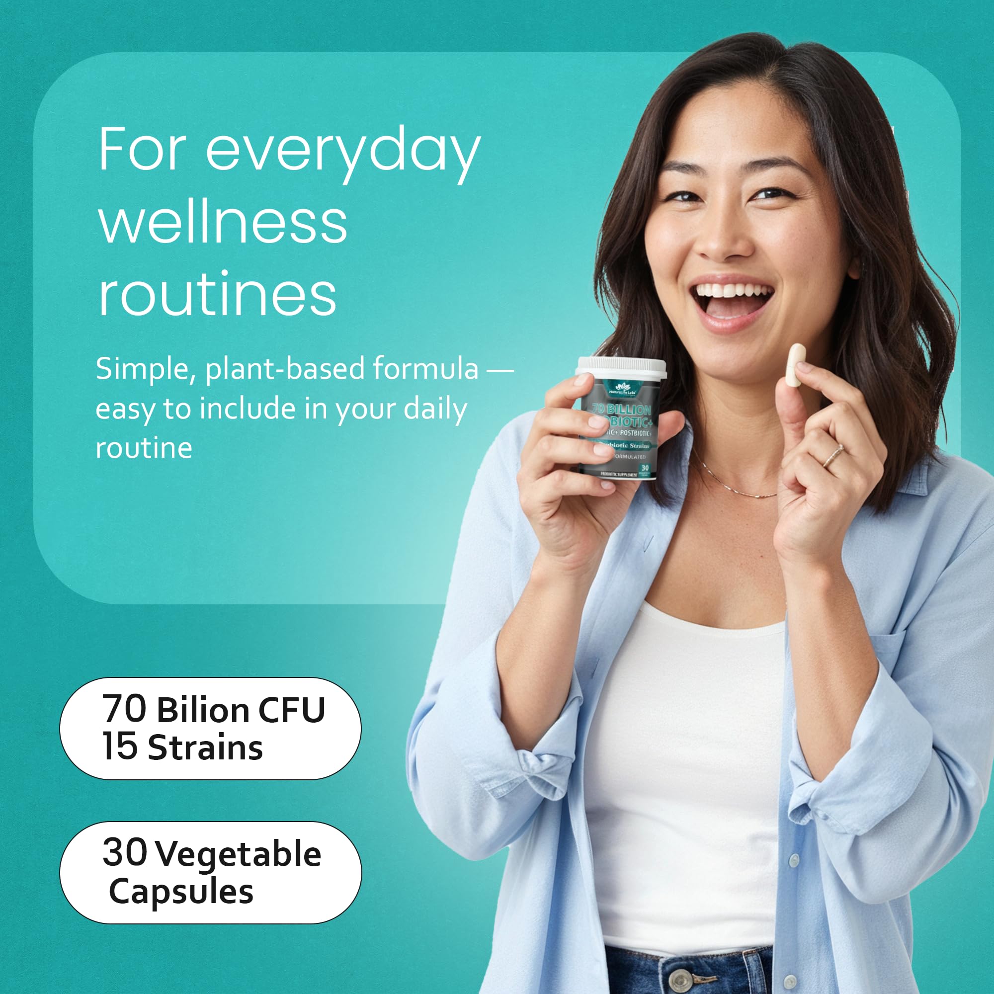 Postbiotique présent dans NaturaLife Labs pour le soutien intestinal