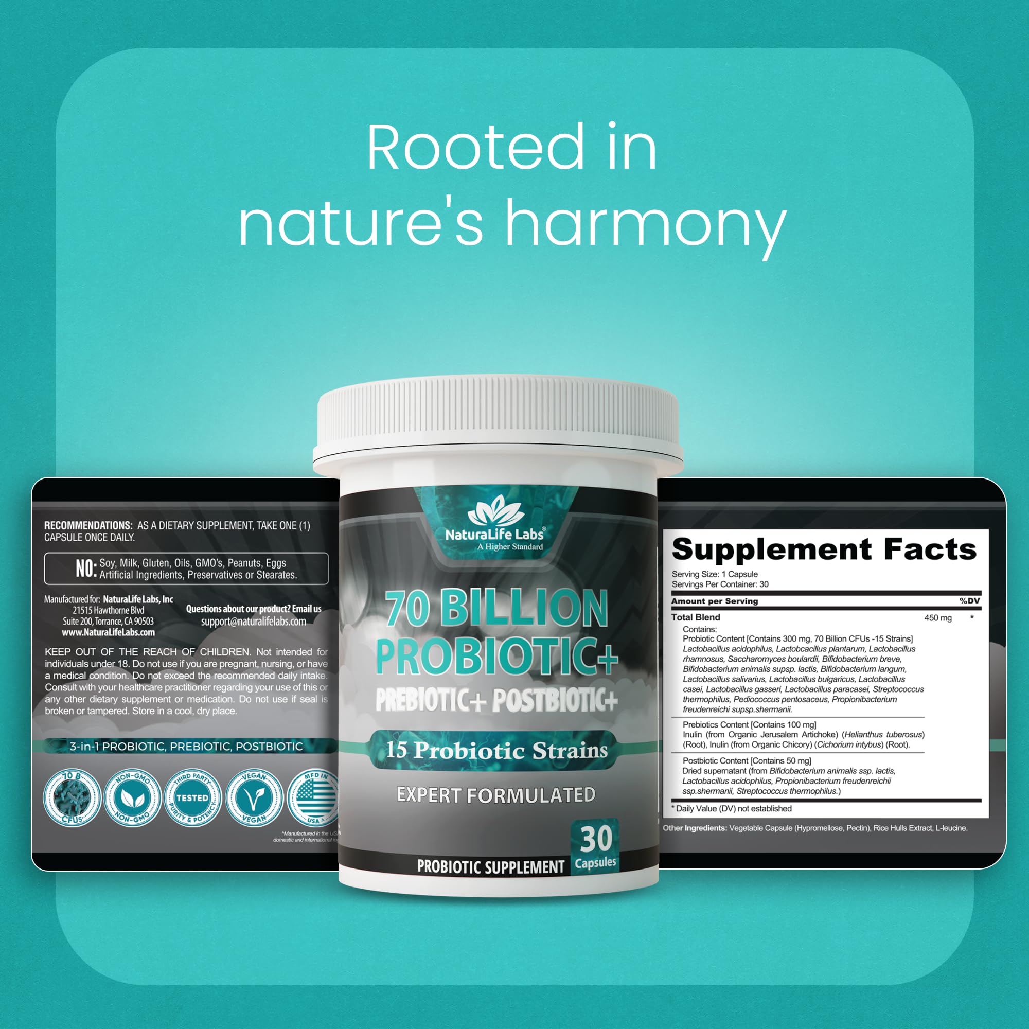 Tests de qualité tiers pour NaturaLife Labs Probiotics